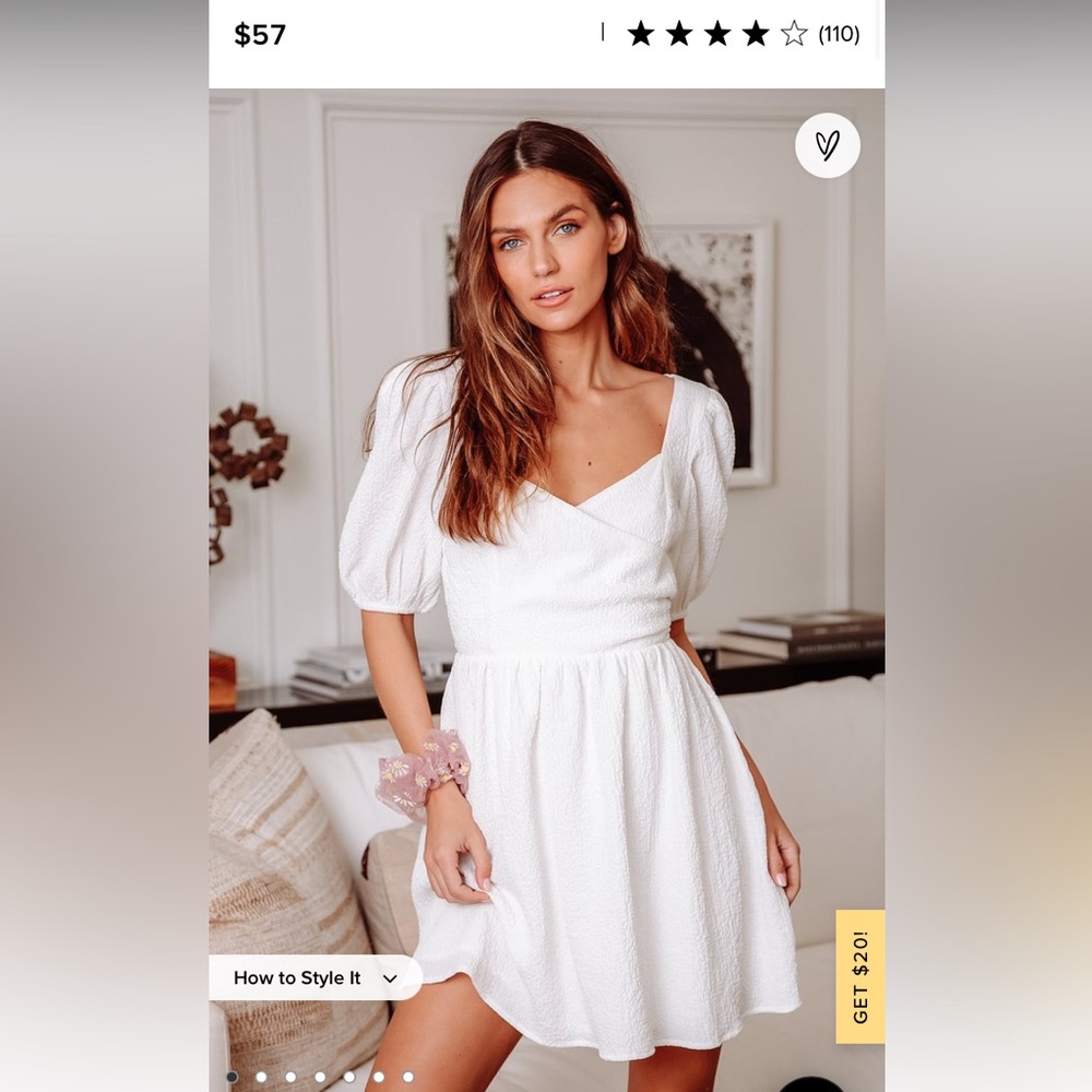 Lulu’s White Mini Dress